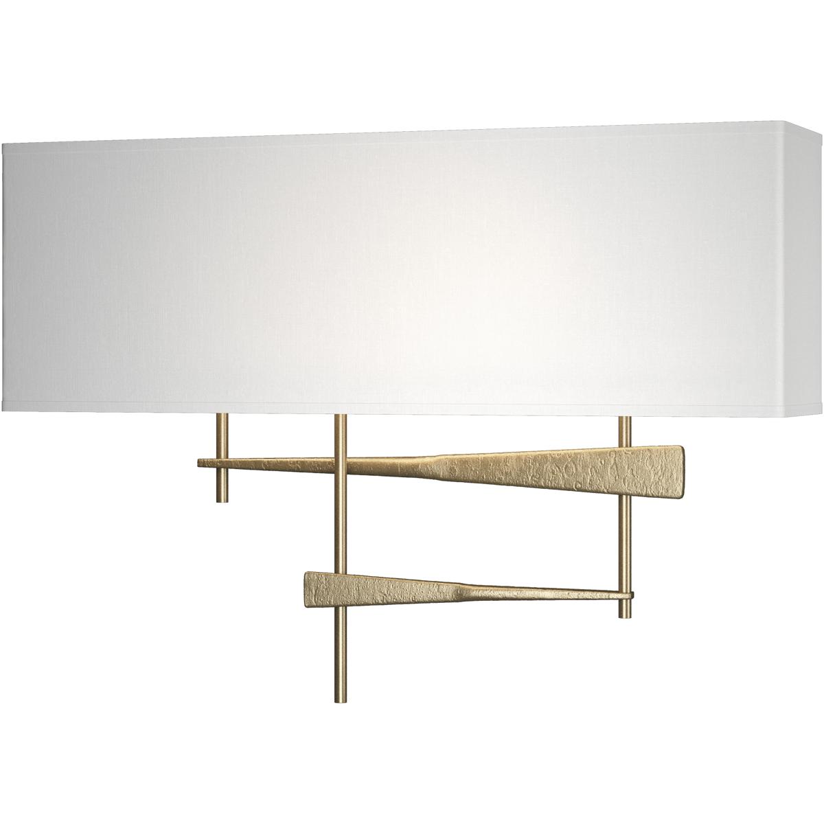 Hubbardton Forge R-207675-1039 Cavaletti 2 Light 16.5 inch Soft Gold ADA Sconce Wall Light - Open Box