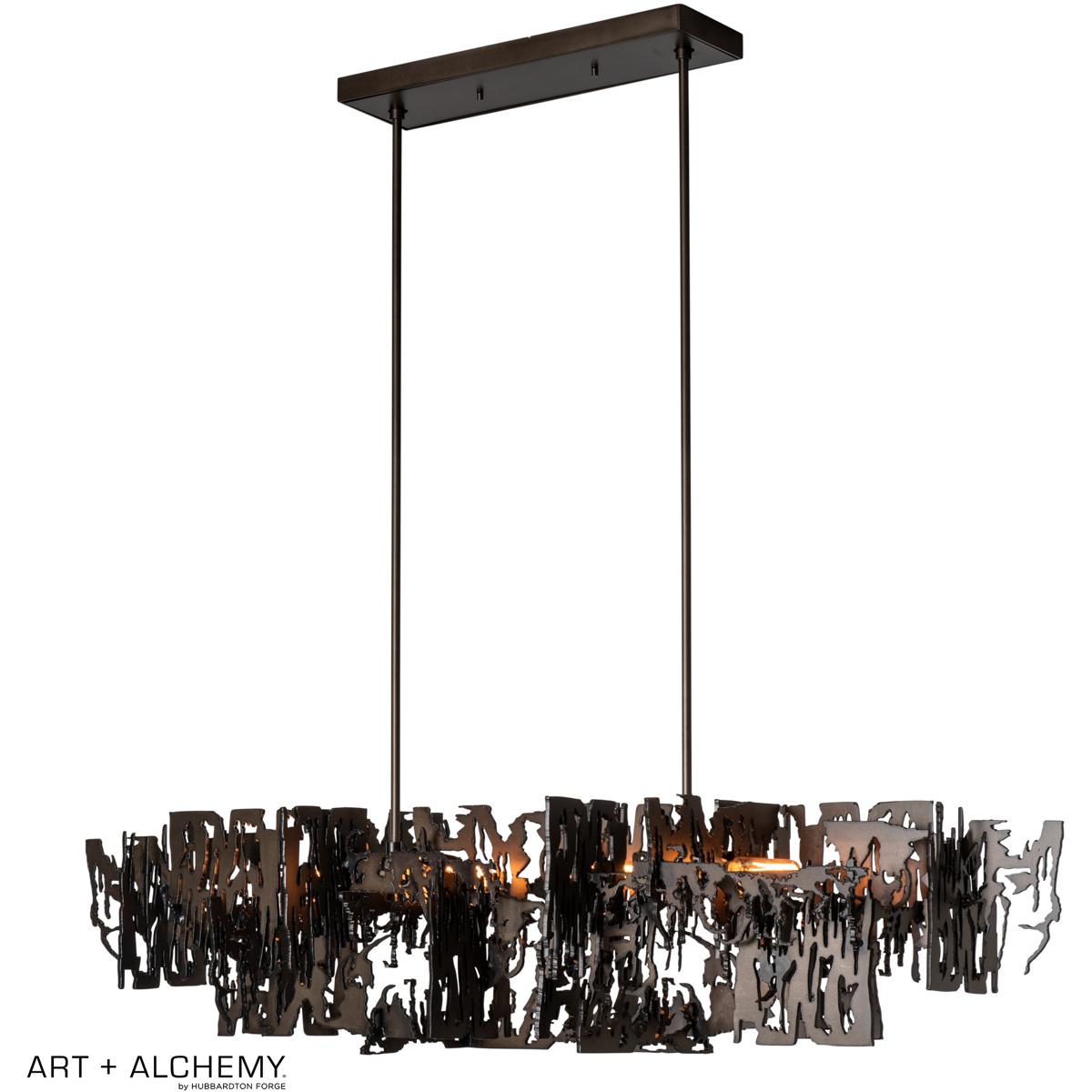 Hubbardton Forge R-401310-1109 Art + Alchemy Brutus 4 Light 43.2 inch Modern Brass Pendant Ceiling L