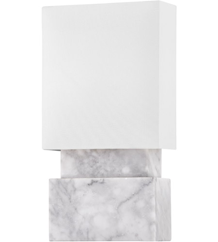 Hudson Valley 3652-WM Haight LED 8 inch White Marble ADA Wall Sconce Wall Light photo