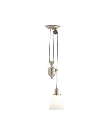 Hudson Valley Lighting Rise And Fall Pendants 1 Light Pendant In Satin Nickel 41 Sn 505m