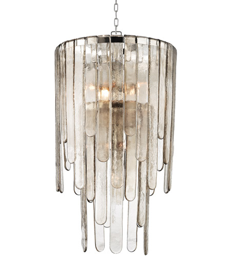 16.25 Inches Wide by 24 Inches High Hudson Valley Lighting 9716-PN Hyde Park 4-Light Pendant Polished Nickel Finish 