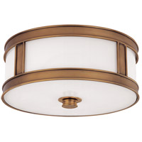 Hudson Valley 5516-AGB Patterson 3 Light 16 inch Aged Brass Flush Mount Ceiling Light photo thumbnail