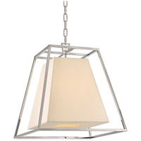 Hudson Valley 6917-PN Kyle 4 Light 17 inch Polished Nickel Pendant Ceiling Light in Eco Paper photo thumbnail