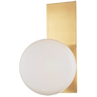Hudson Valley 8701-AGB Hinsdale 1 Light 8 inch Aged Brass Wall Sconce Wall Light photo thumbnail