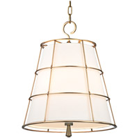 Hudson Valley 9818-AGB Savona 3 Light 18 inch Aged Brass Pendant Ceiling Light photo thumbnail