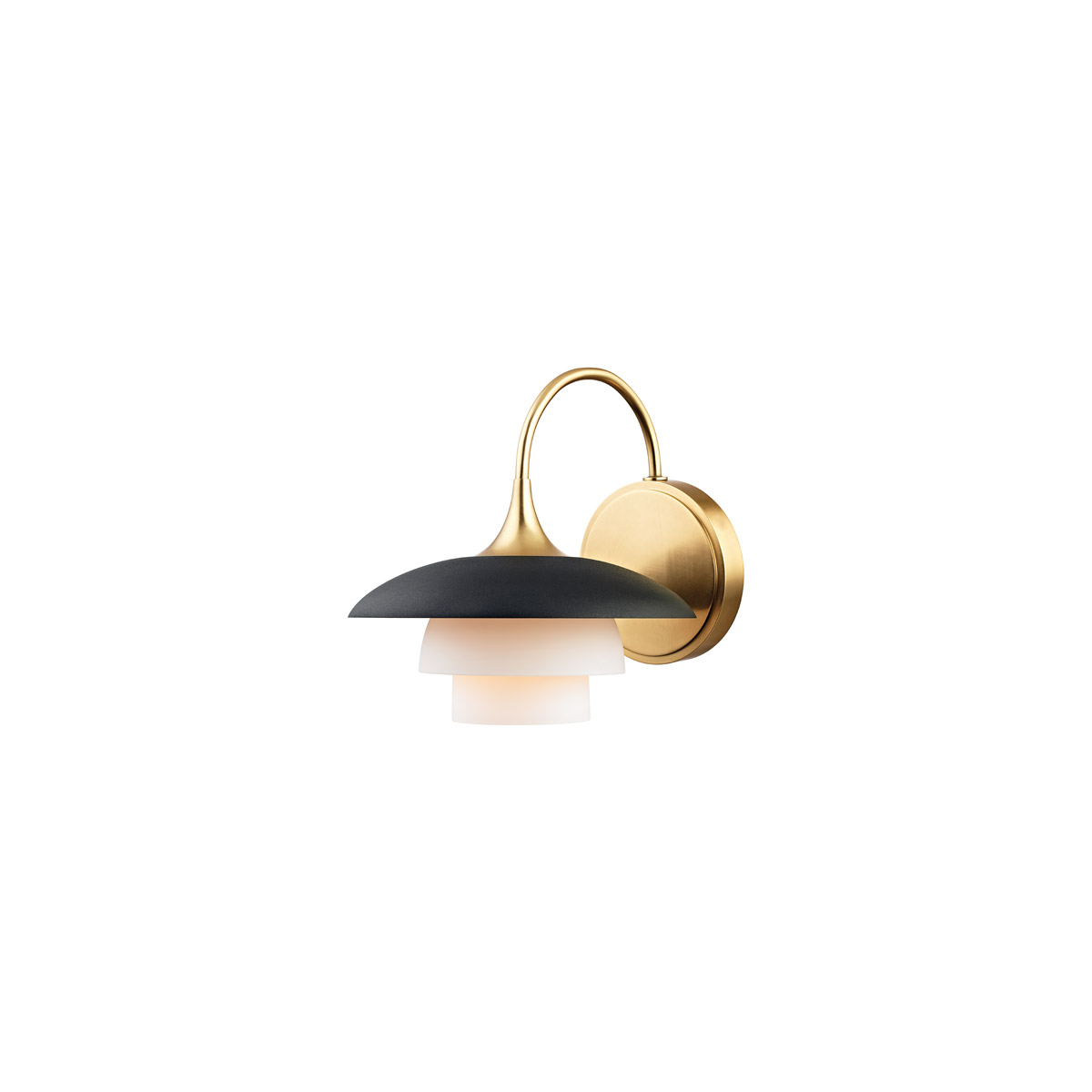 Hudson Valley 1011-AGB Barron 1 Light 8 inch Aged Brass Wall Sconce Wall Light