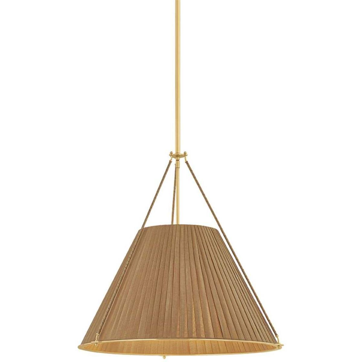 Hudson Valley 1144-AGB Sunside 4 Light 26 inch Aged Brass Pendant Ceiling Light
