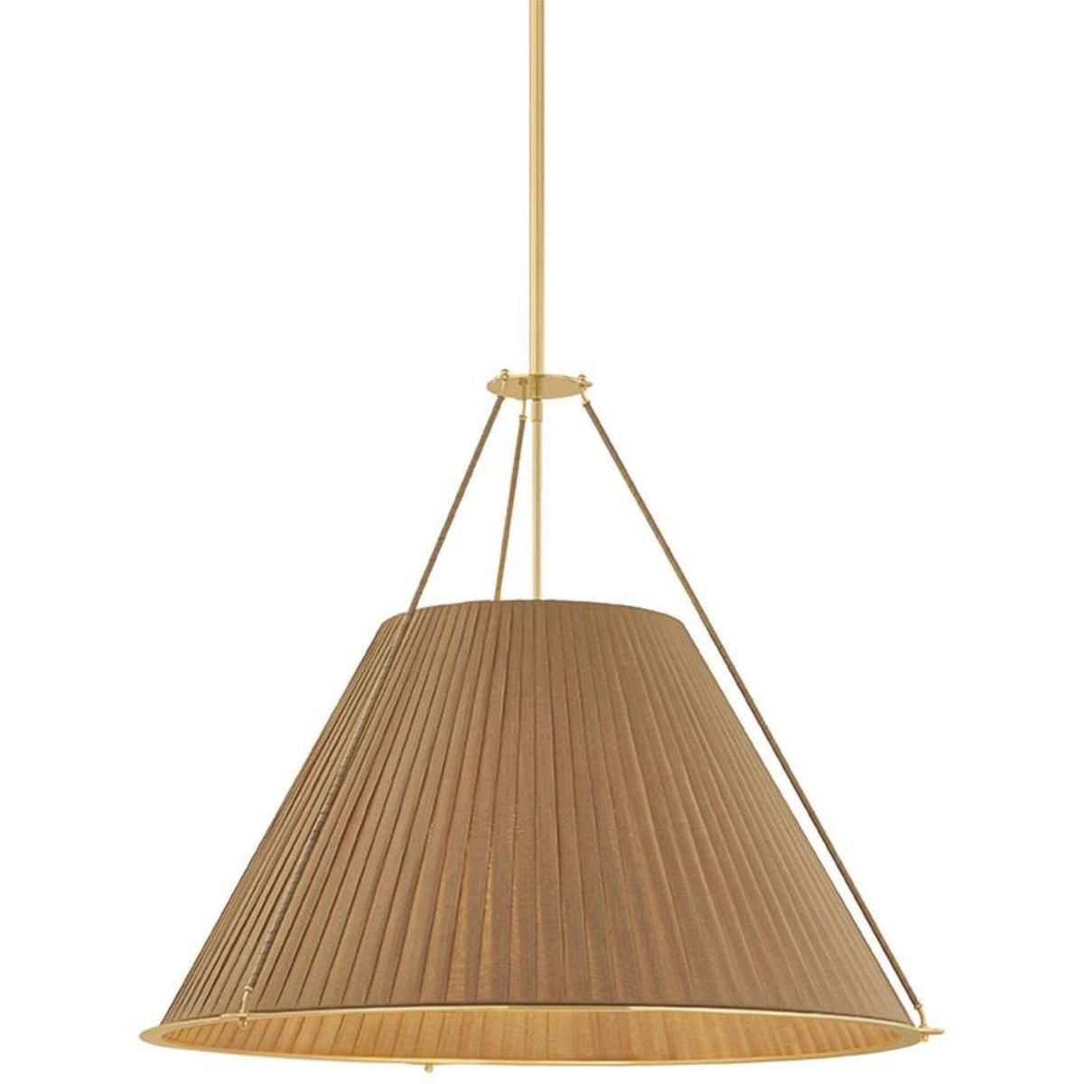 Hudson Valley 1145-AGB Sunside 5 Light 34 inch Aged Brass Chandelier Ceiling Light