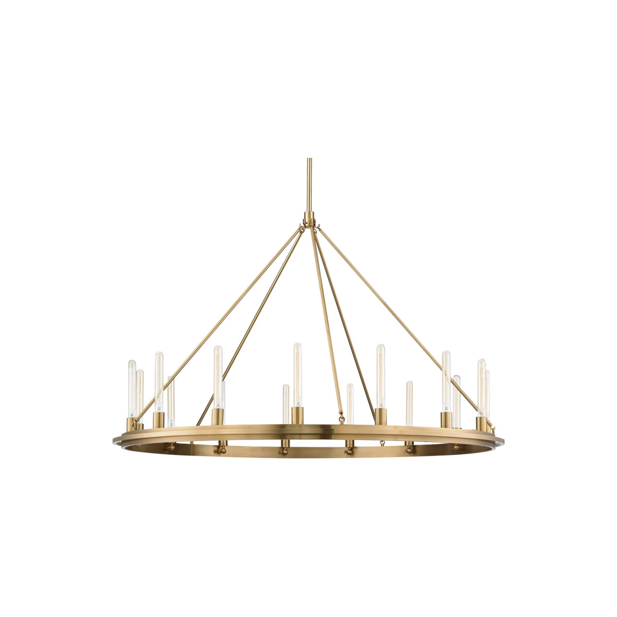 Hudson Valley 2758-AGB Chambers 15 Light 58.25 inch Aged Brass Pendant Ceiling Light