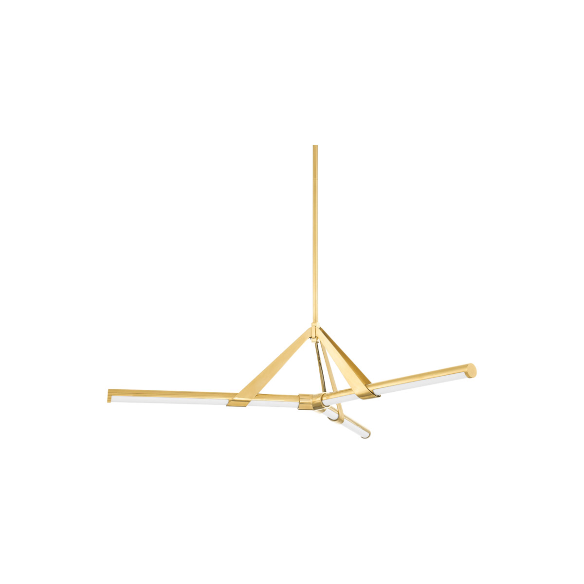Hudson Valley 3046-AGB Jonas LED 46 inch Aged Brass Chandelier Ceiling Light