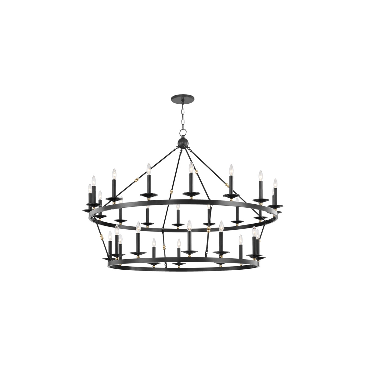 Hudson Valley 3228-AOB Allendale 28 Light 58 inch Aged Old Bronze Chandelier Ceiling Light