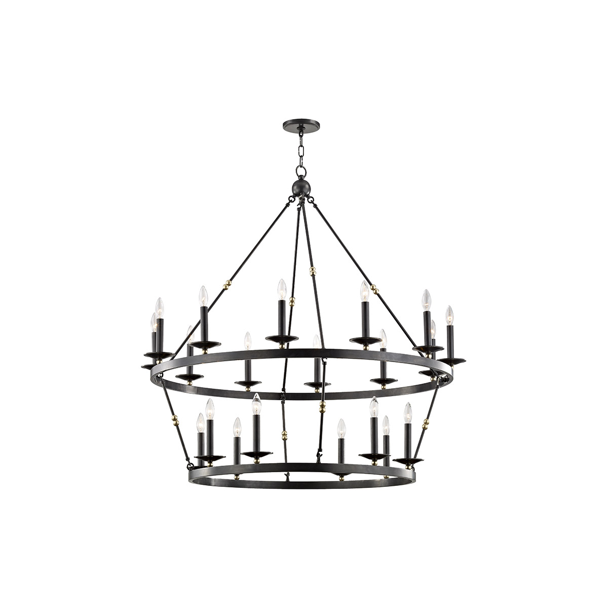 Hudson Valley 3247-AOB Allendale 20 Light 46.75 inch Aged Old Bronze Chandelier Ceiling Light