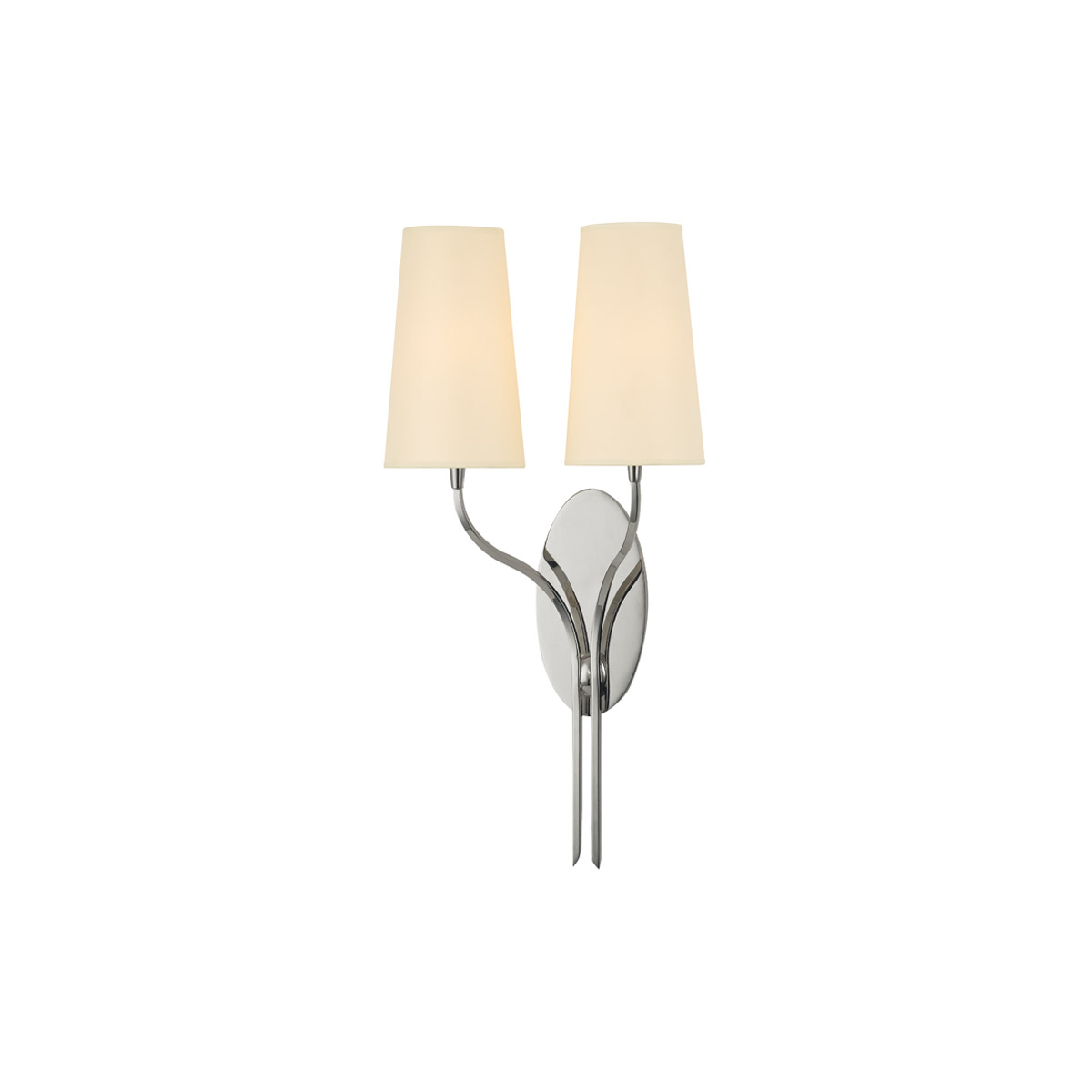 Lighting New York R-3712-PN Hudson Valley Rutland 2 Light 12 inch Polished Nickel Wall Sconce Wall Light in Eco Paper 3712-PN - Open Box