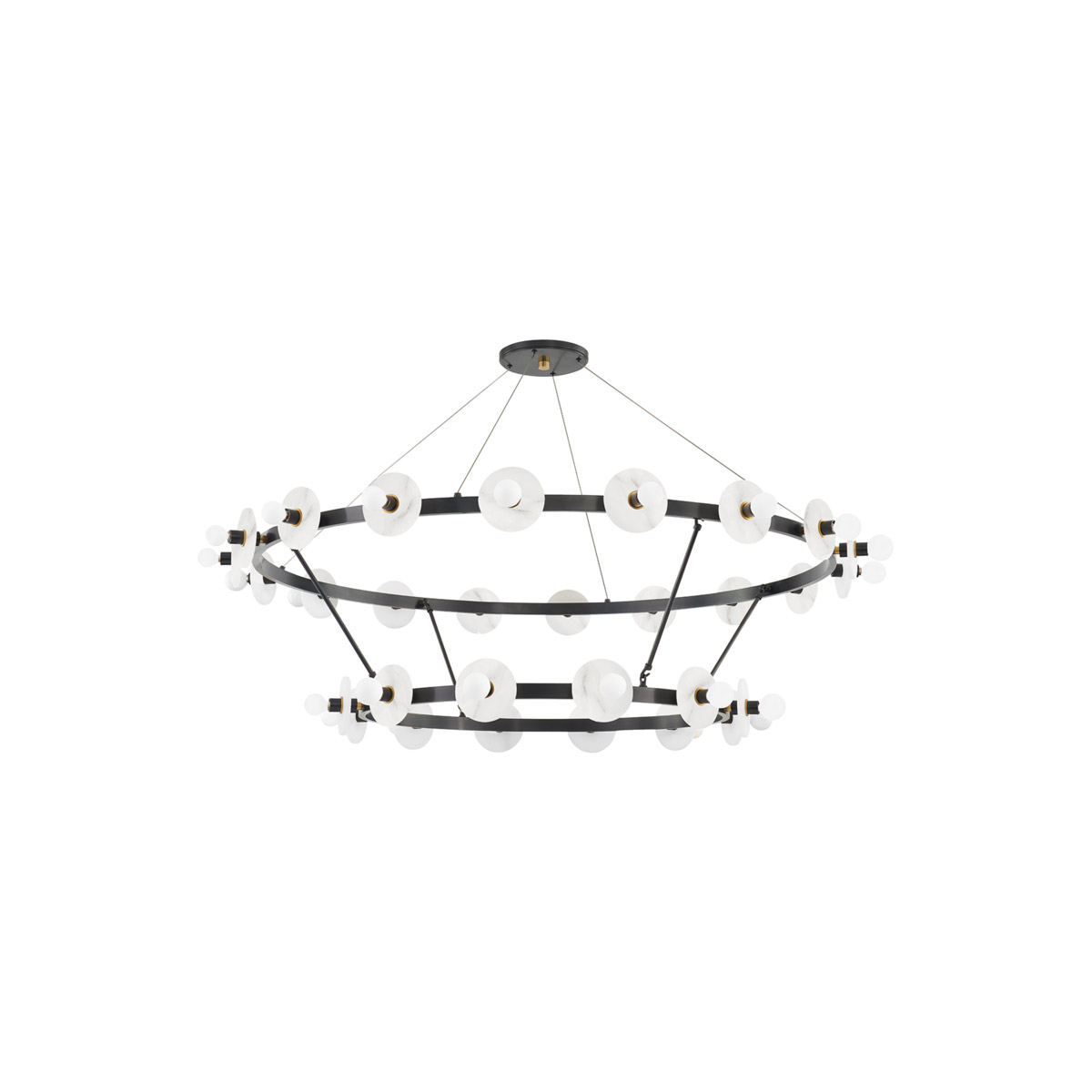 Hudson Valley 4262-AOB Austen LED 58 inch Aged Old Bronze Chandelier Ceiling Light