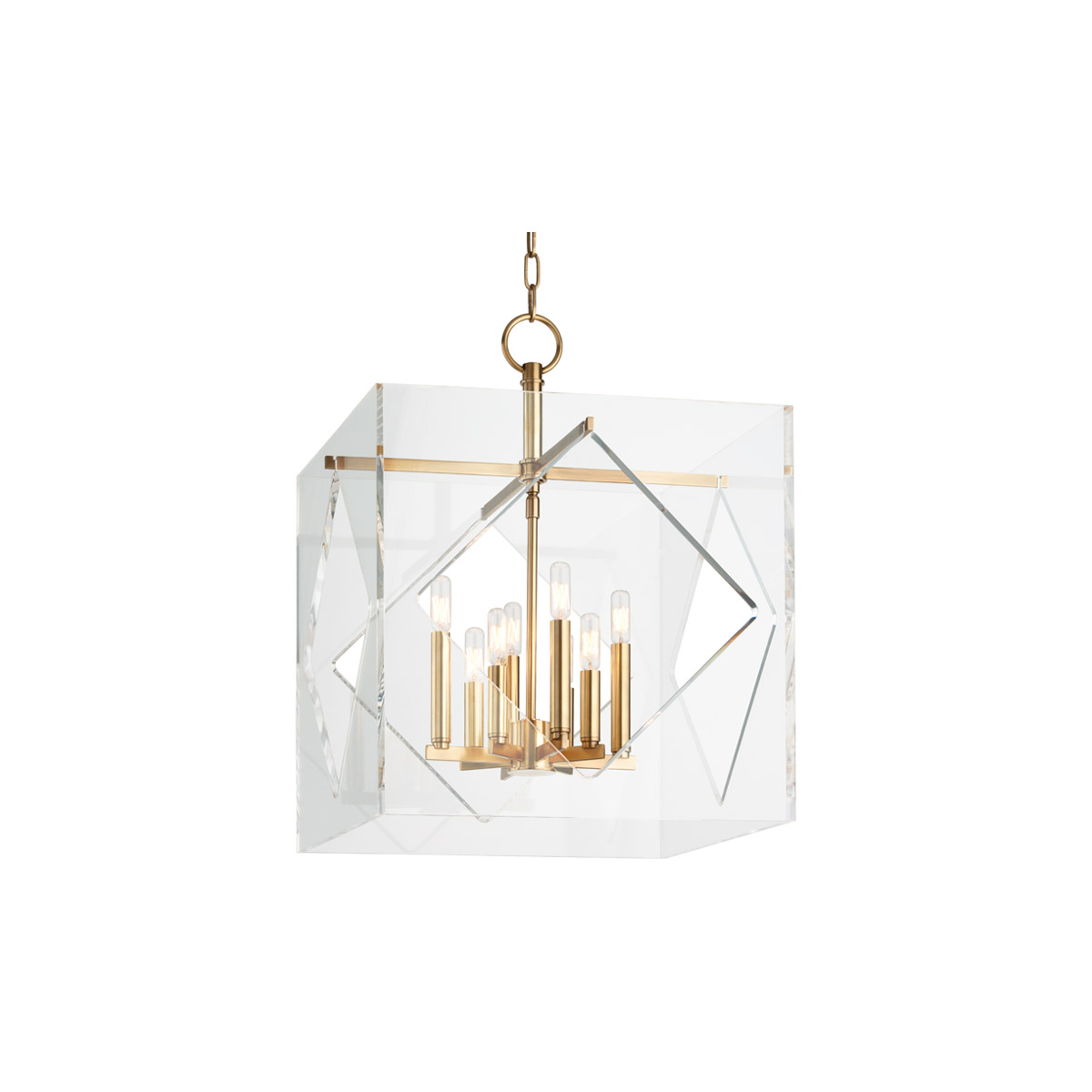 Hudson Valley 5920-AGB Travis 8 Light 20 inch Aged Brass Pendant Ceiling Light