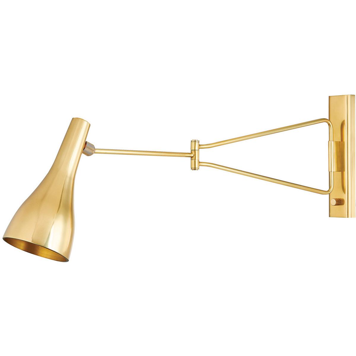Hudson Valley 6216-AGB Northford 1 Light 5 inch Aged Brass Wall Sconce Wall Light