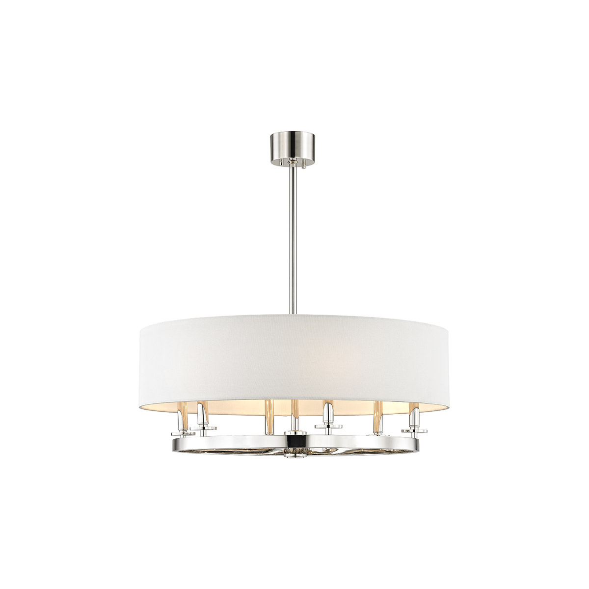 Hudson Valley 6530-PN Durham 6 Light 30.75 inch Polished Nickel Pendant Ceiling Light
