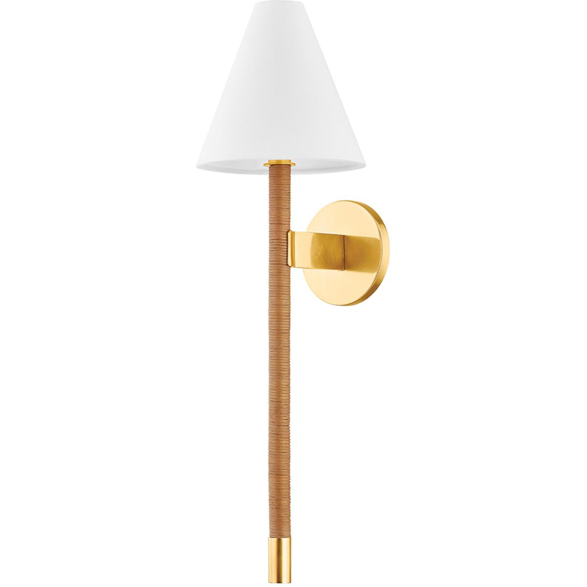 Hudson Valley 6623AGB Watkins 1 Light 7 inch Aged Brass Wall Sconce Wall Light