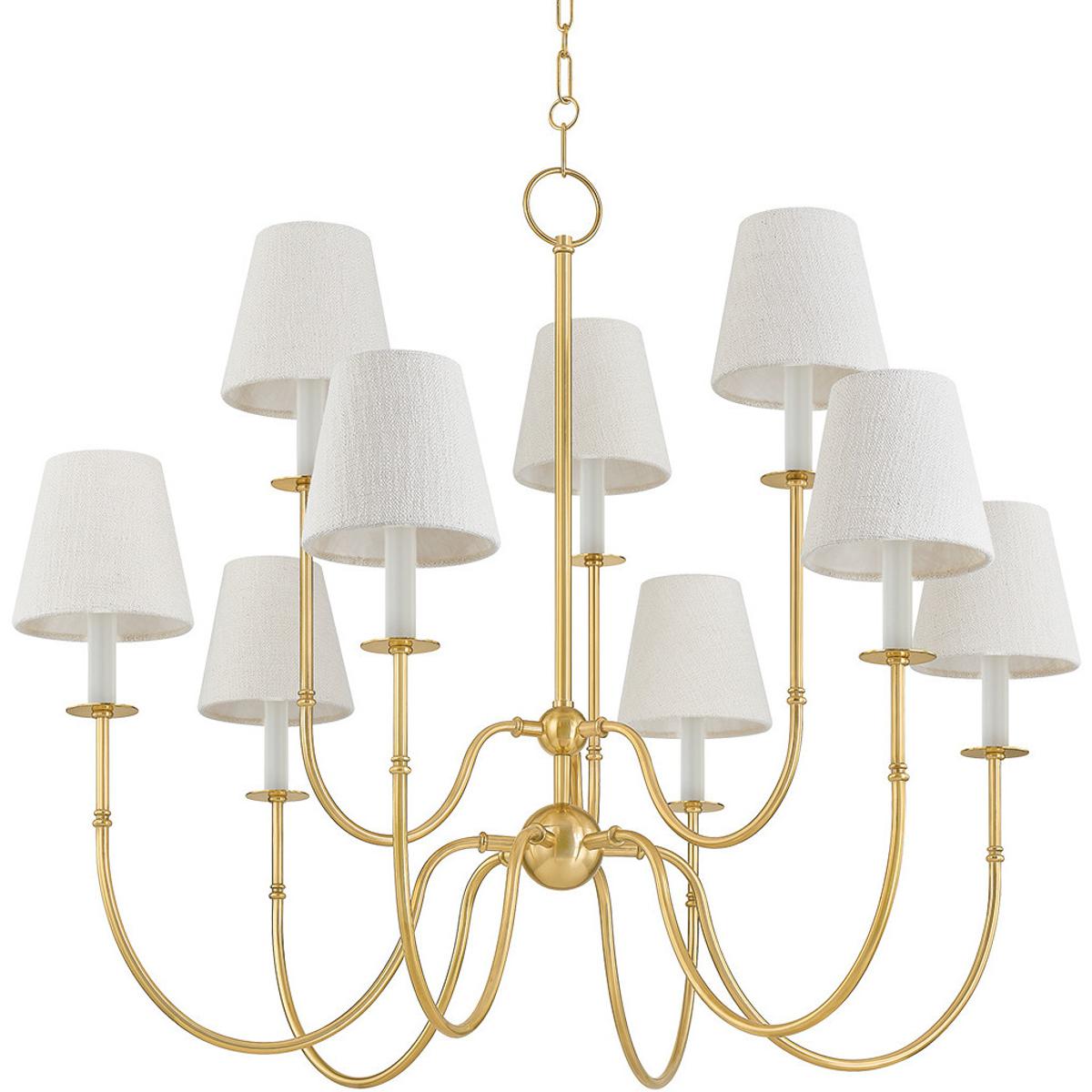 Top Rated Hudson Valley 6939-AGB Chandelier â Elegant Designer Ceiling Light