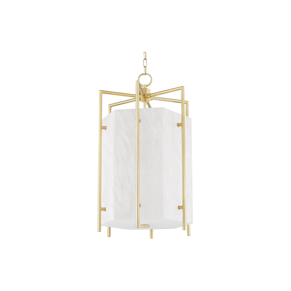 Hudson Valley 7019-AGB Flatbush LED 19 inch Aged Brass Pendant Ceiling Light