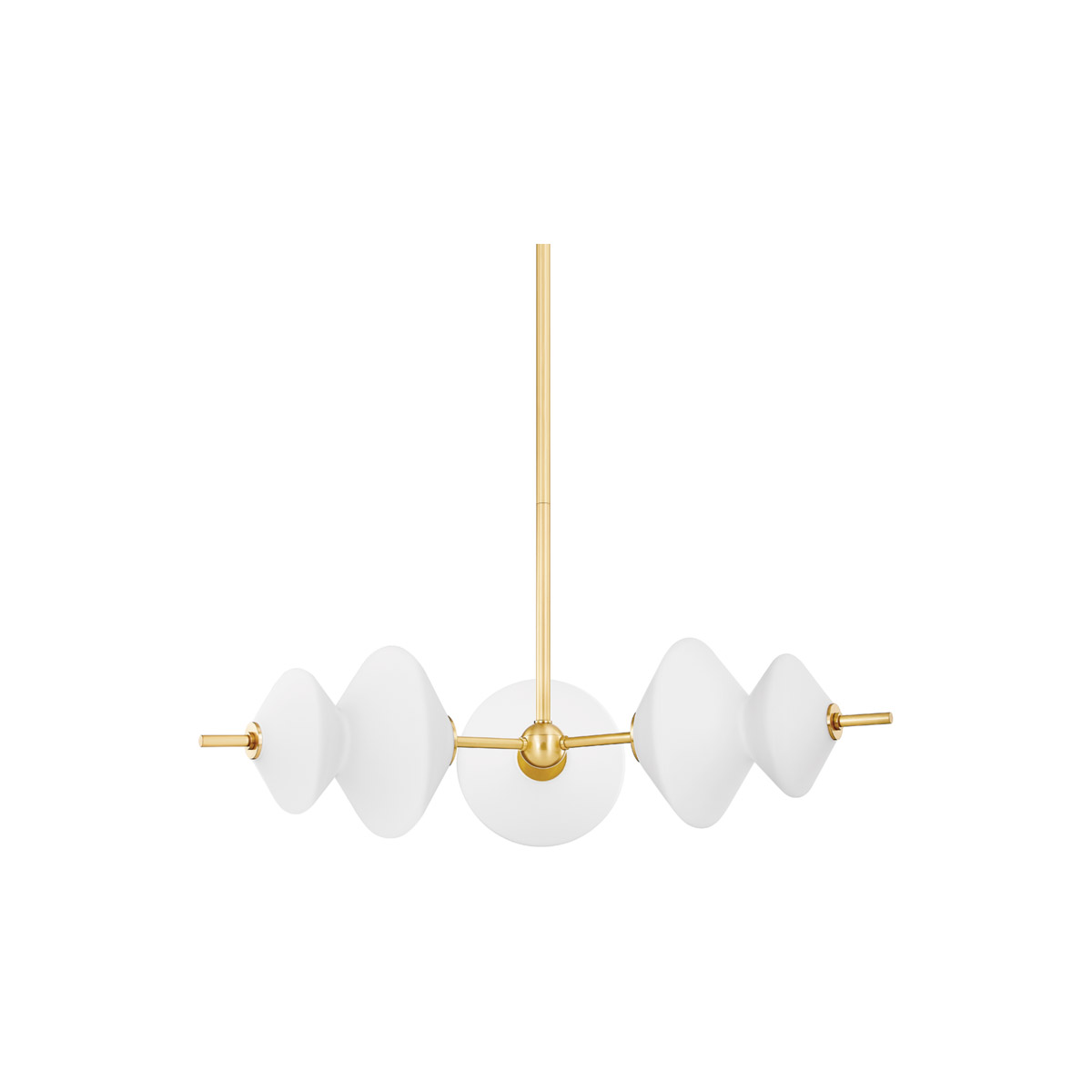 Hudson Valley 7403-AGB Barrow LED 60 inch Aged Brass Chandelier Ceiling Light