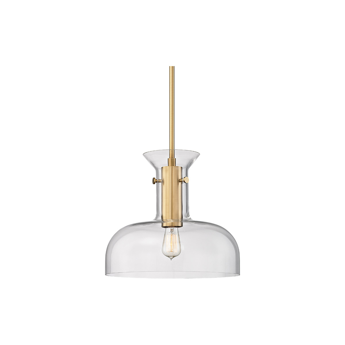 Hudson Valley 7916-AGB Coffey 1 Light 16 inch Aged Brass Pendant Ceiling Light