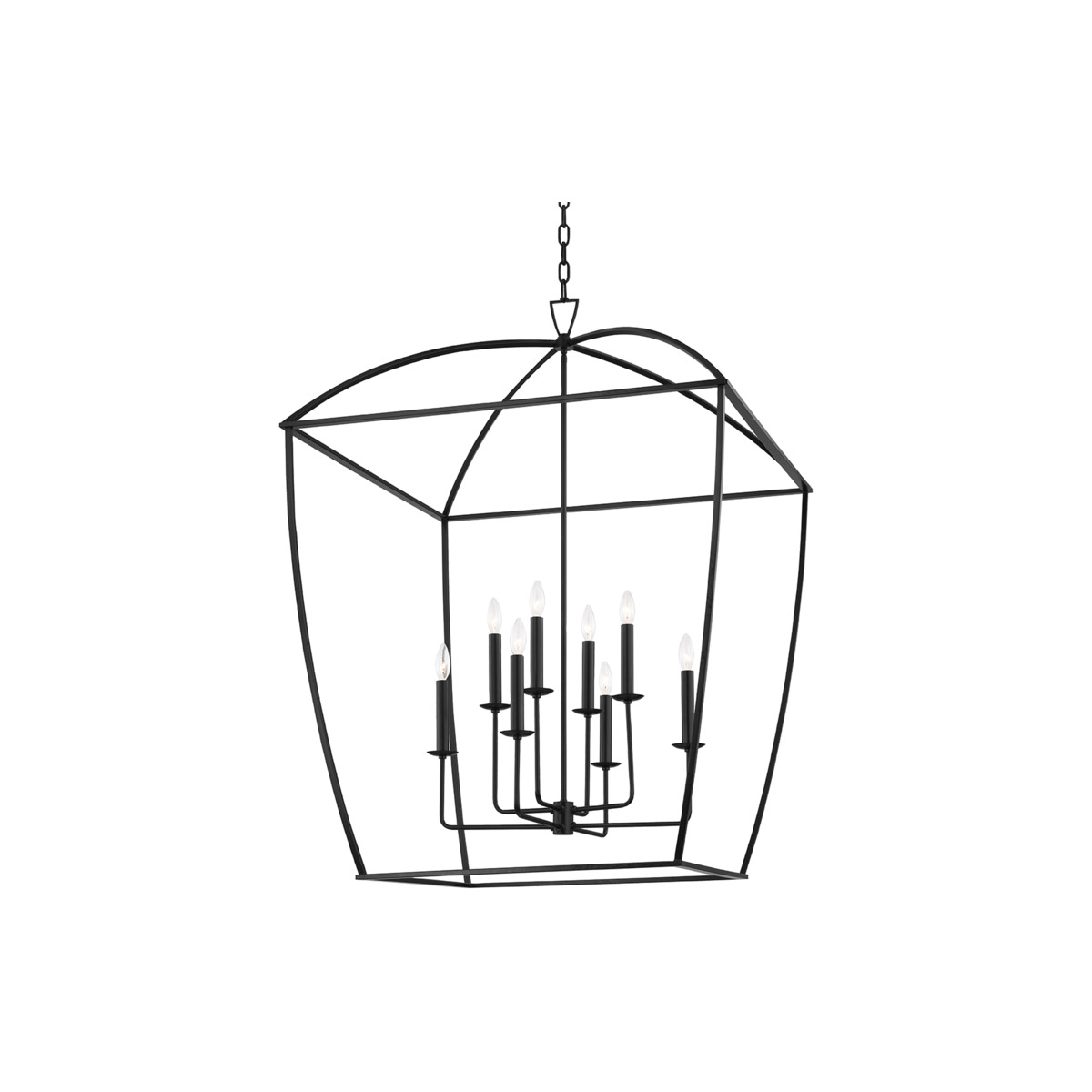 Hudson Valley 8334-AI Bryant 8 Light 34 inch Aged Iron Pendant Ceiling Light