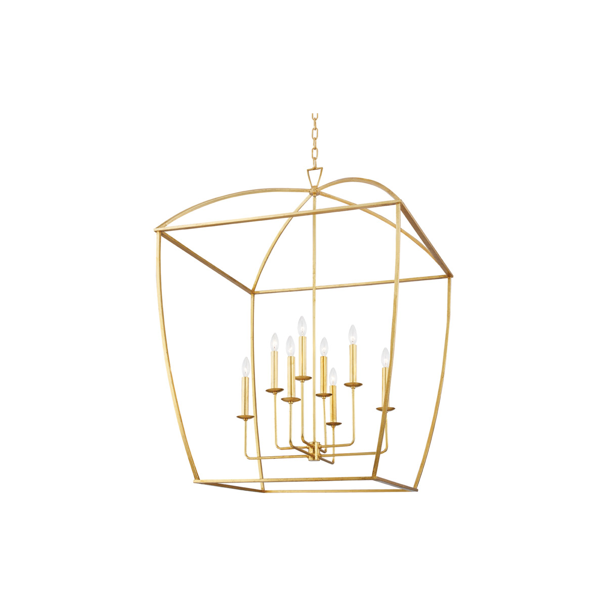 Hudson Valley 8334-GL Bryant 8 Light 34 inch Gold Leaf Pendant Ceiling Light