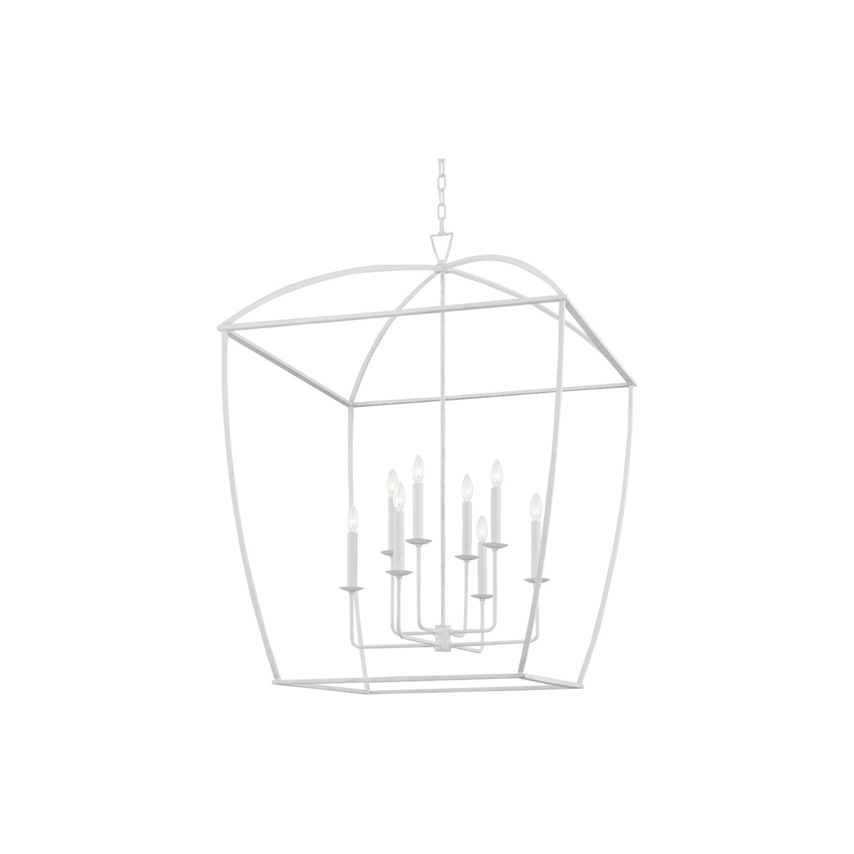 Hudson Valley 8334-WP Bryant 8 Light 34 inch White Plaster Pendant Ceiling Light