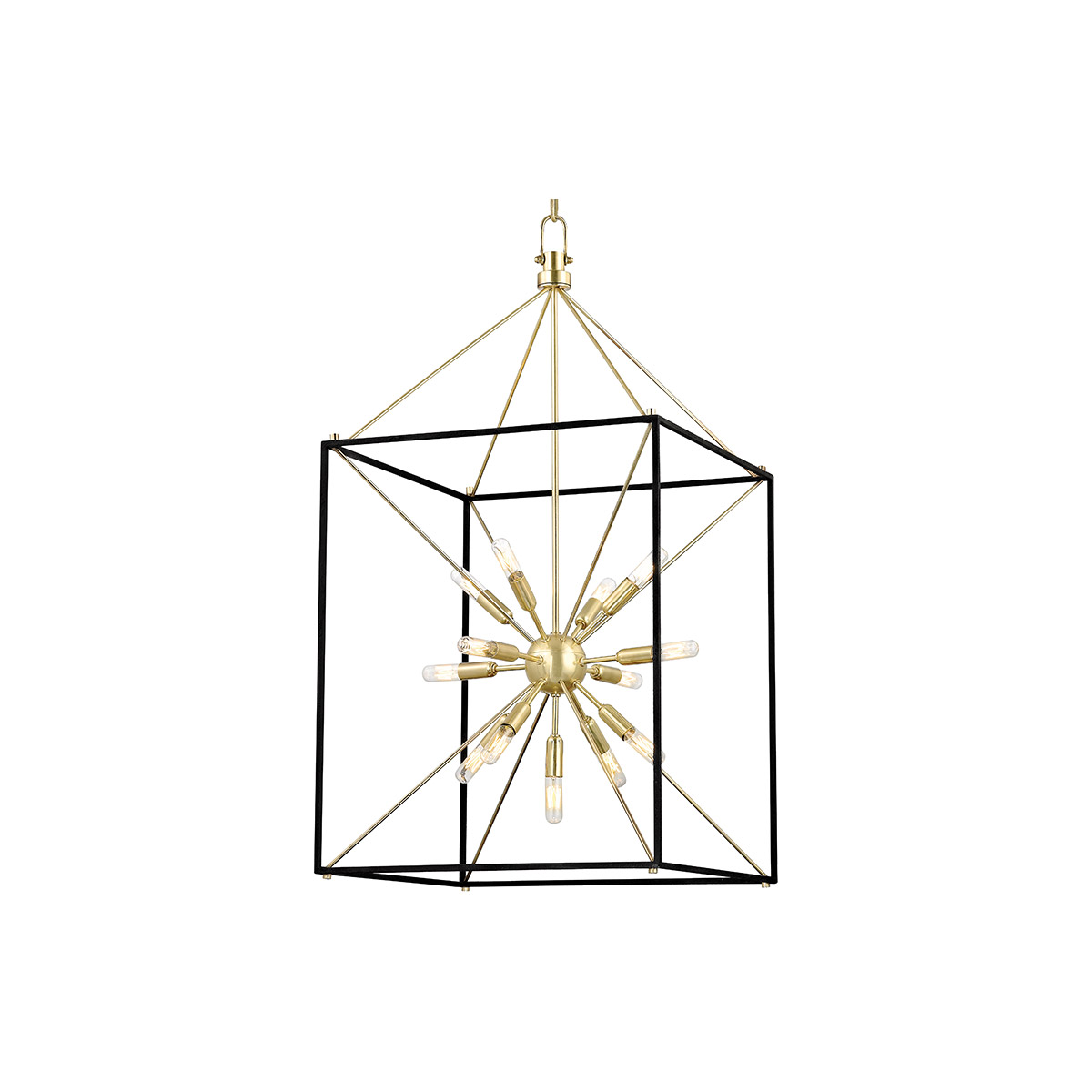 Hudson Valley 8920-AGB Glendale 13 Light 20.25 inch Aged Brass Hanging Lantern Ceiling Light