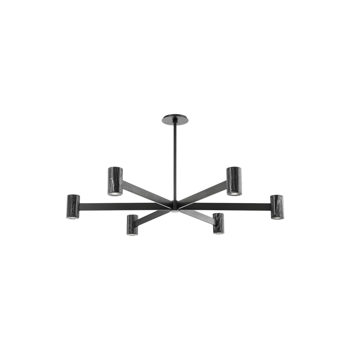 Hudson Valley 9145-BBR Predock LED 45 inch Black Brass Chandelier Ceiling Light