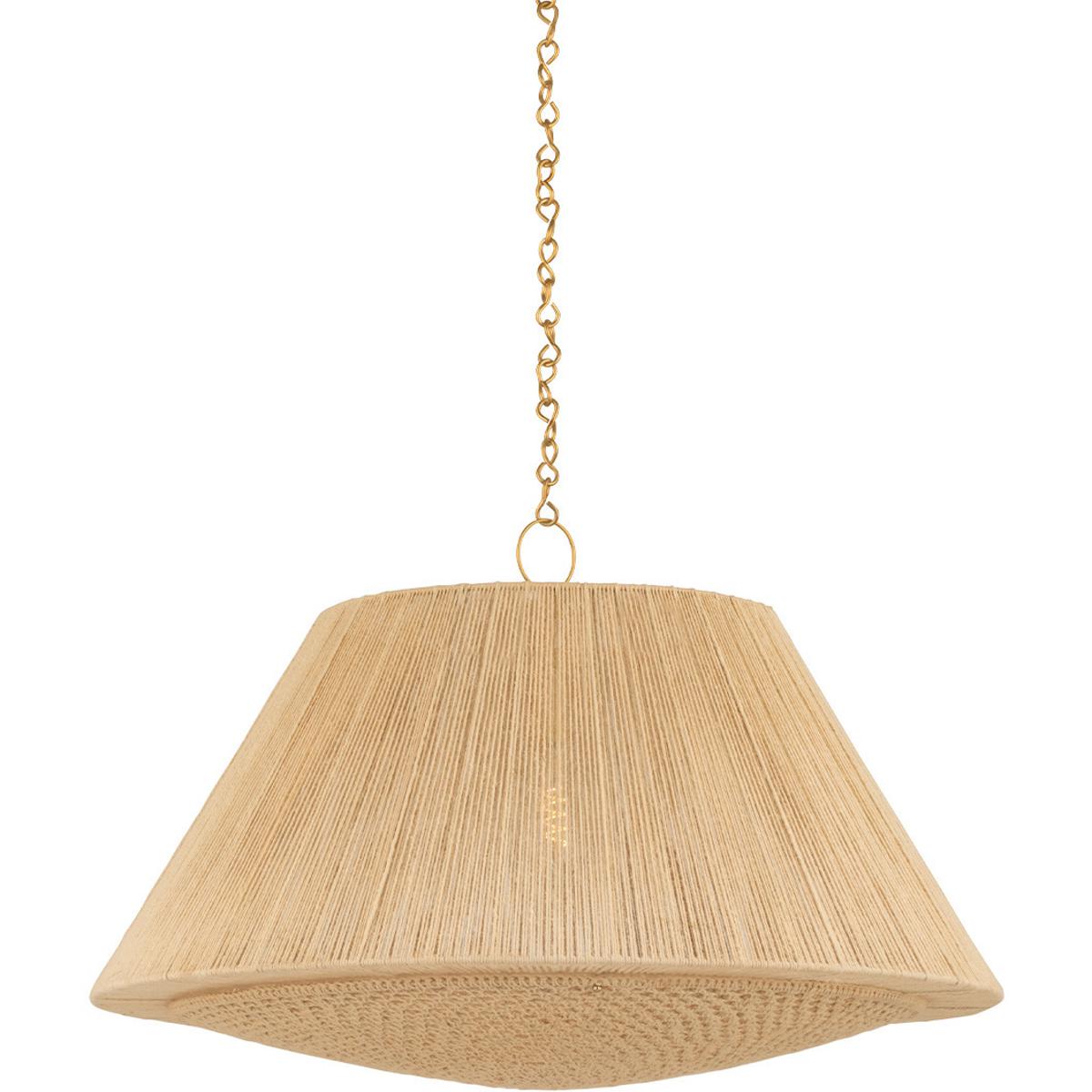 Hudson Valley 9436-AGB Mystic 1 Light 36 inch Aged Brass Pendant Ceiling Light