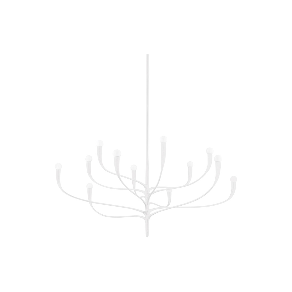 Hudson Valley 9612-WP Labra 12 Light 52.25 inch White Plaster Chandelier Ceiling Light