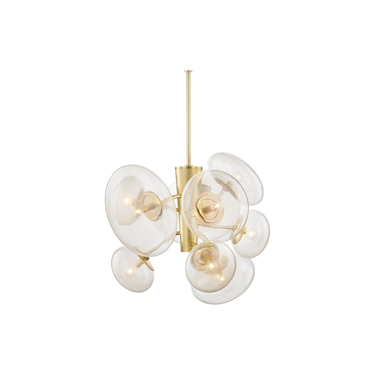 Hudson Valley KBS1471809-AGB Opera 9 Light 30.75 inch Aged Brass Pendant Ceiling Light