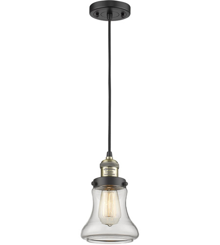 Innovations Lighting 201C-BBB-G192 Bellmont 1 Light 7 inch Black and Brushed Brass Mini Pendant Ceiling Light