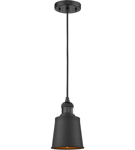 Innovations Lighting 201C-BK-M9-LED Addison LED 5 inch Matte Black Mini Pendant Ceiling Light
