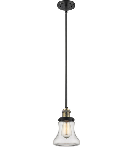 Innovations Lighting 201S-BBB-G192-LED Bellmont LED 7 inch Black Brushed Brass Mini Pendant Ceiling Light