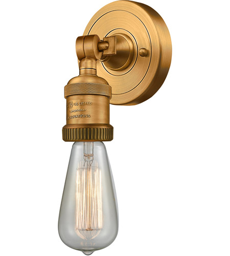 Innovations Lighting 202-BB-ADA Bare Bulb 1 Light 5 inch Brushed Brass ADA Sconce Wall Light photo
