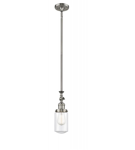 Innovations 206-PC-G312-LED LED Mini Pendant from Franklin Restoration Collection 