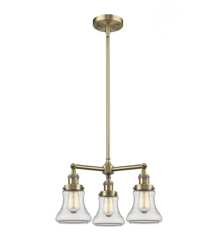 Innovations Lighting 207-BBB-G192 Bellmont 3 Light 23 inch Black and Brushed Brass Chandelier Ceiling Light