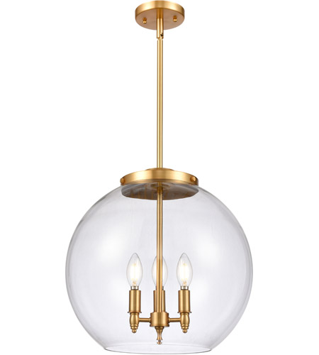 Innovations 221-3S-SG-G122-16 Three Light Pendant from Ballston Collection 