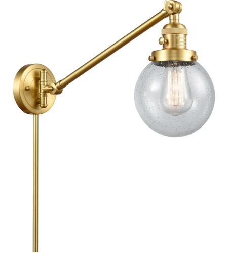 Antique Brass Innovations 237-AB-G204-6 1 Light Swing Arm 