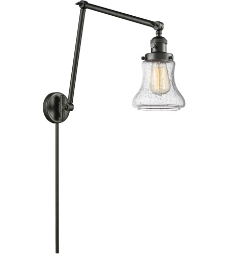 Innovations Lighting 238-OB-G194-LED Bellmont 30 inch 3.50 watt Oil Rubbed Bronze Swing Arm Wall Light, Franklin Restoration