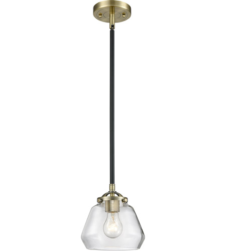 Innovations Lighting 284-1S-BAB-G172-LED Fulton 1 Light Mini Pendant Part of The Nouveau Collection 