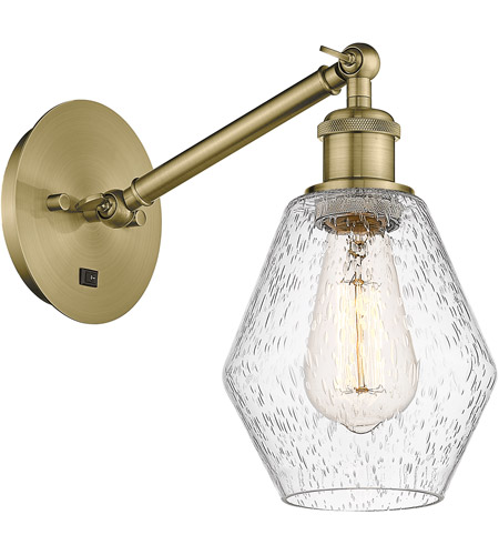 Innovations Lighting 317-1W-AB-G654-6-LED Ballston Cindyrella LED 6 inch Antique Brass Sconce Wall Light