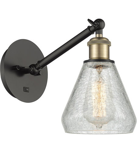 Innovations Lighting 317-1W-BAB-G275 Ballston Conesus 1 Light 6 inch Black Antique Brass Sconce Wall Light