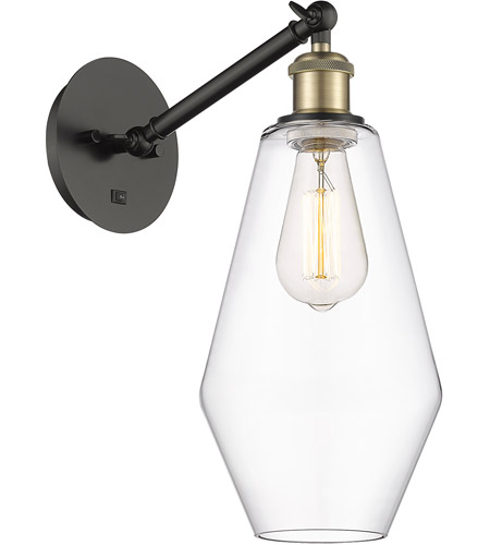 Innovations Lighting 317-1W-BAB-G652-7-LED Ballston Cindyrella LED 7 inch Black Antique Brass Sconce Wall Light