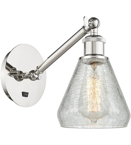 Innovations Lighting 317-1W-PN-G275-LED Ballston Conesus LED 6 inch Polished Nickel Sconce Wall Light