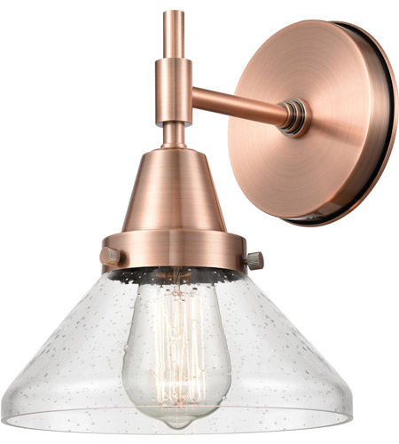 Innovations Lighting 447-1W-AC-G4474 Caden 1 Light 8 inch Antique Copper Sconce Wall Light