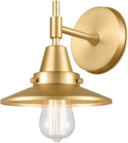 Innovations Lighting 447-1W-AB-M4-AB-LED Caden LED 8 inch Antique Brass Sconce Wall Light